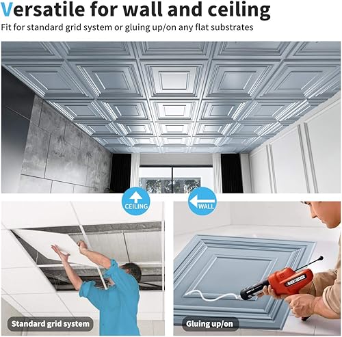 Miniatura 19 de Art3d Paneles para pared 3D para decoración de paredes de interior Rectángulo 3D Blanco,Rectángulo 3D,Negro -,Diamond,Blanco suave,white