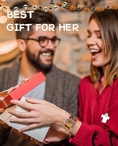 Miniatura 4 de JR.DM Correa de reloj de Halloween compatible con Apple Watch de 1.496 pulgadas, 1.575 pulgadas, 1.614 pulgadas, 1.732 pulgadas, 1.654 pulgadas,