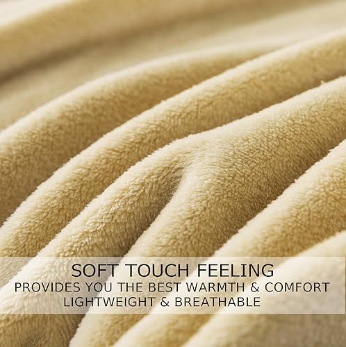 Vista 179 de Hozy - Cobija de forro polar para cama de 330GSM, suave, tela cepillada, muy cálida, para el sofá Gris ceniza