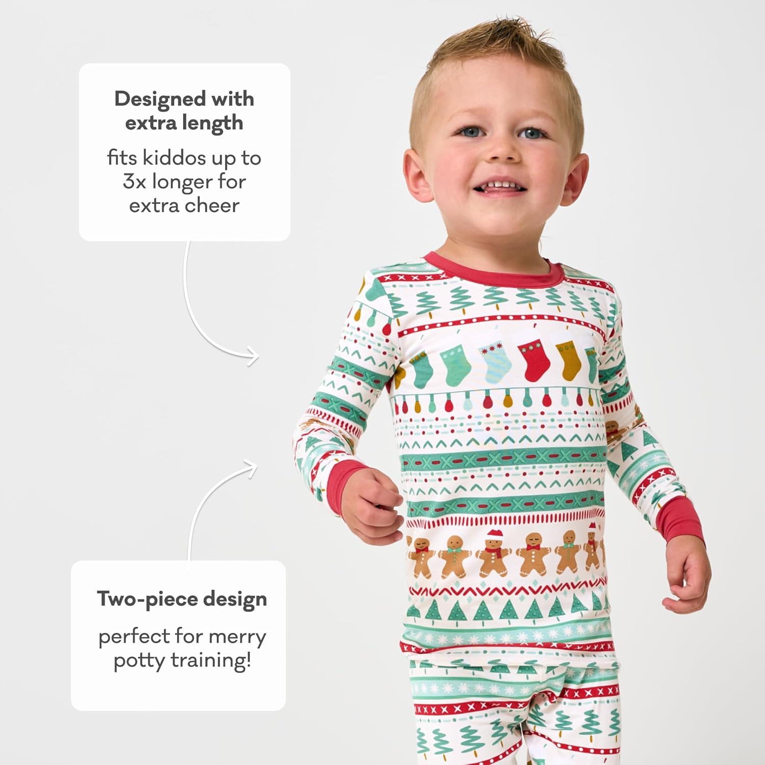 Little Sleepies Two-Piece Pajama Set for Boys & Girls, Soft Viscose from Bamboo Toddler Pajamas for Kids, Family Matching PJs - Image 6