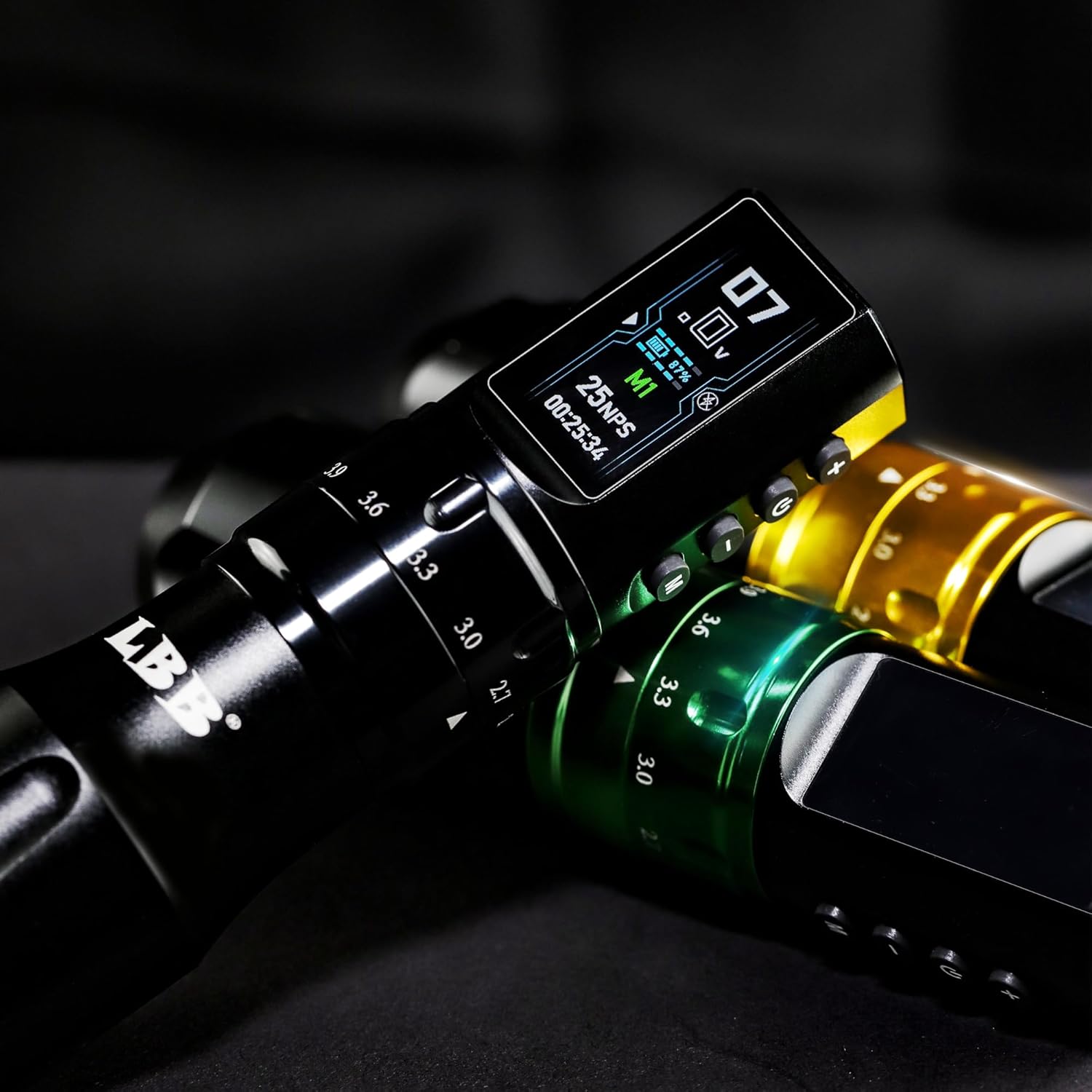 Tattoo Gun Wireless Tattoo Machine 1800mAh Multifunctional Tattoo Pen Dual Mode Memory Function Adjustable Stroke Smart Large Screen Brushless Motor Tattoo Machines LBB S30 MAX