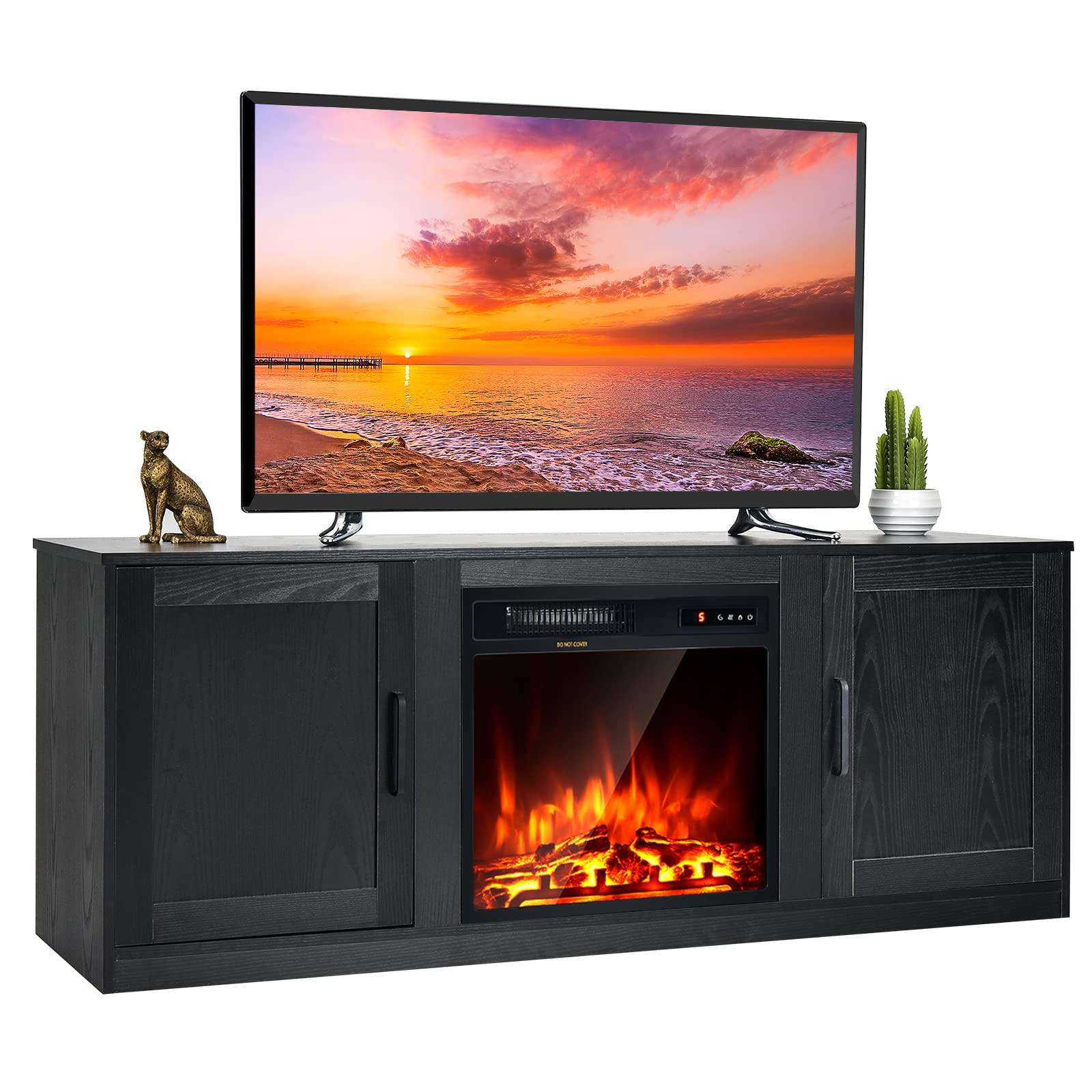 Buy Tangkula Electric Fireplace TV Stand for TVs up to 65 Inch