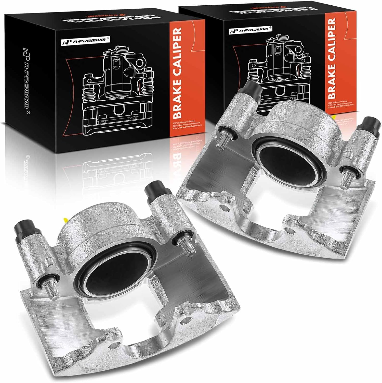 A-Premium Disc Brake Caliper Assembly Without Bracket Compatible with Select Chevy, GMC and Dodge Models - Blazer, Tahoe, Yukon, Savana 2500, C1500, C2500, K1500 Suburban - Front Driver and Passenger