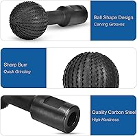 Vista 5 de JonPhoe Rebabas rotativas de esfera con roscas de 5/8-11 para amoladora angular de 4 1/2 pulgadas y 5 pulgadas, accesorios de amoladora angular