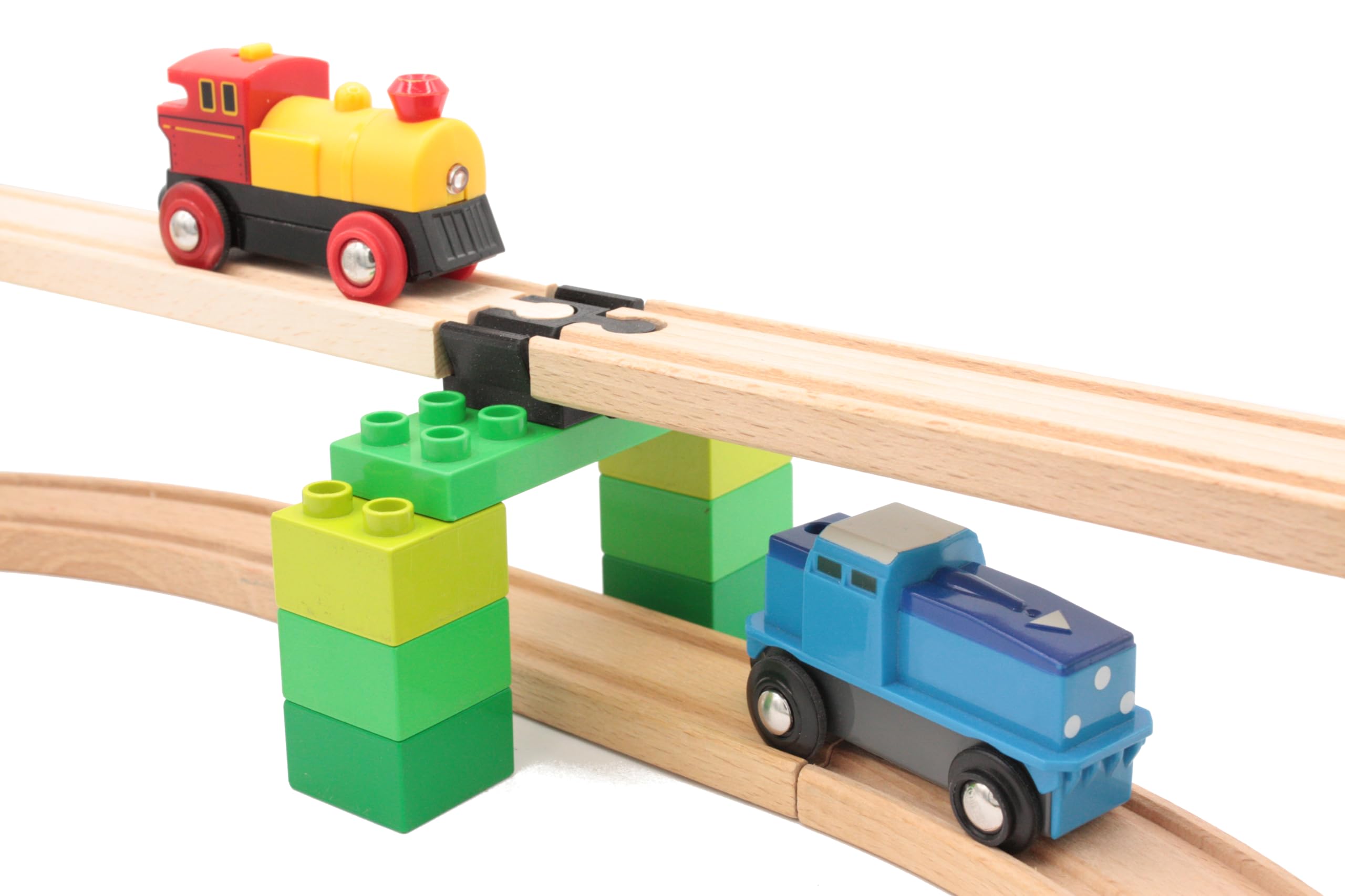 20 adapterów Brio Duplo kompatybilnych do kolejek drewnianych