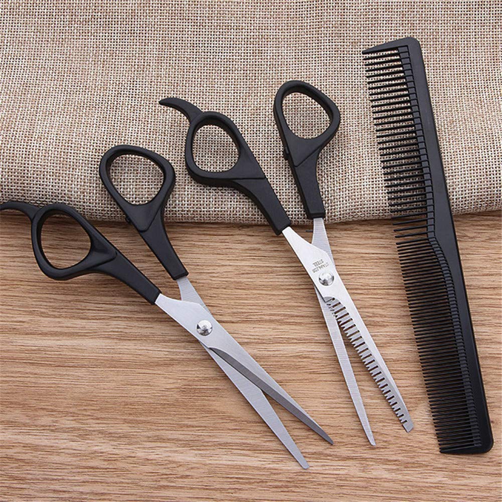 XINGYU Tijeras de peluquería Barber Shop Thinning Hair Set Herramientas de Peinado Hair Comb 3Pcs