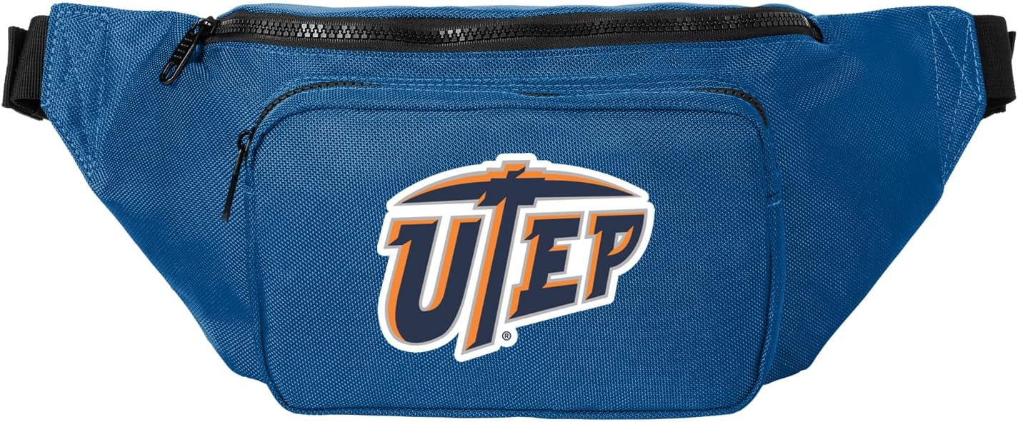 UTEP Large Waist Pack or Mens Crossbody Bag - Versatile Travel, Sports, or Gameday Bag For UT El Paso Fans and Alumni, Men or Women