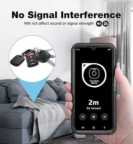 Miniatura 7 de SURITCH Funda para Tile Mate 2022, soporte para Tile Mate con mosquetón antipérdida, llavero de cubierta protectora para Tile Mate 2022 - (negro)