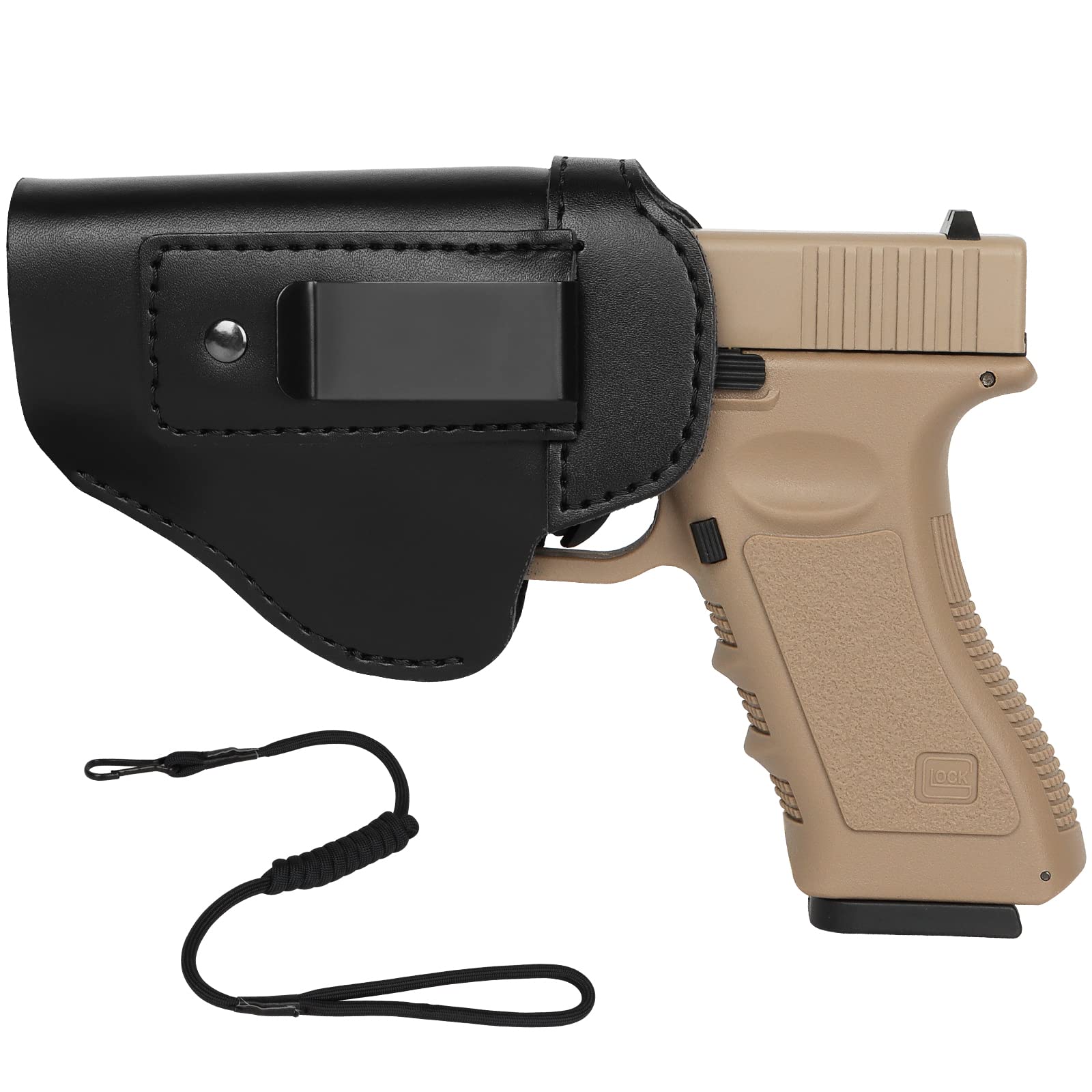 IWB Leather Gun Holster for Concealed Carry Genuine Leather Gun