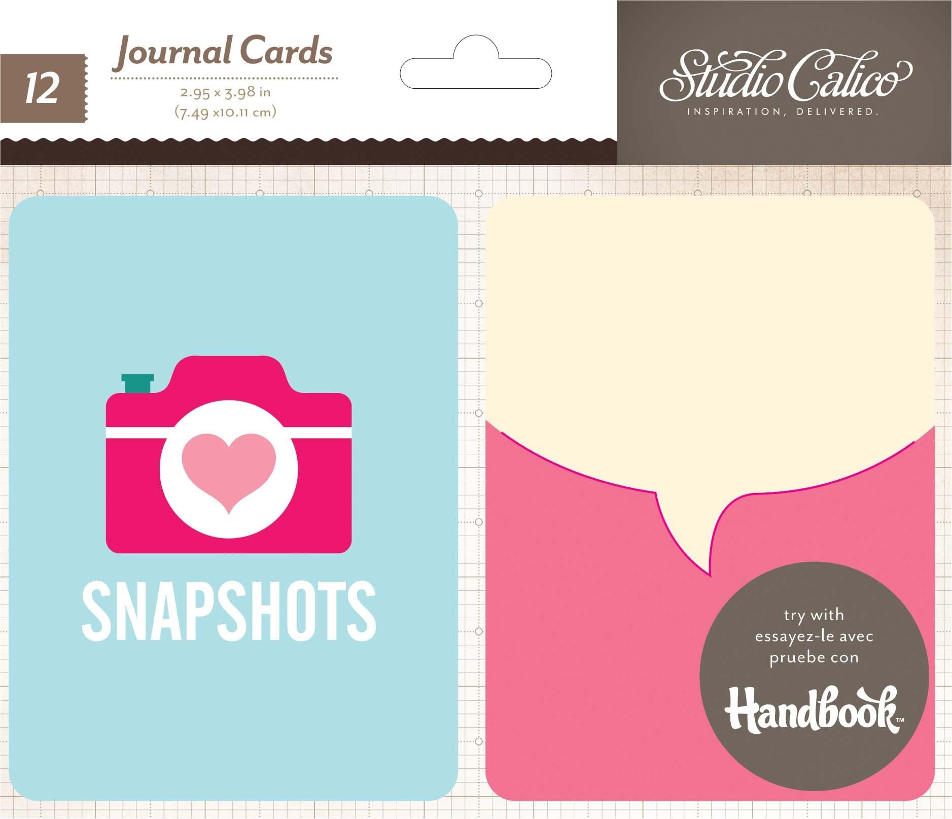 Printshop Die-Cut Journaling Cards 12/Pkg-