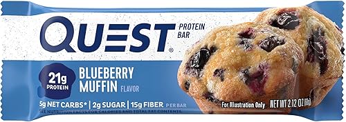 Vista 128 de Quest Nutrition - Alto contenido en proteínas, bajo en carbohidratos, sin gluten, apto para ceto, 12