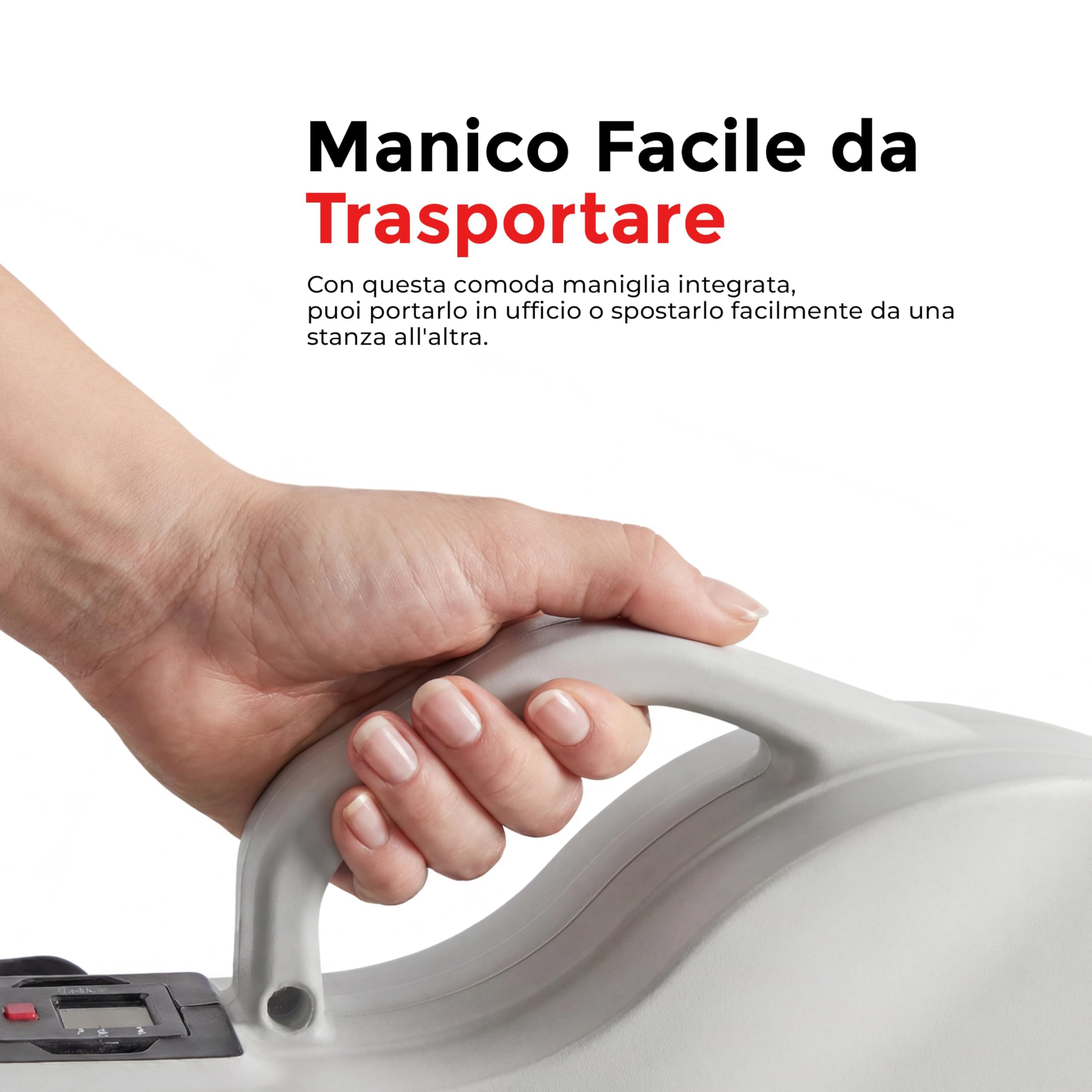 Sunny Health & Fitness Ellittica Compatta da Sotto-Scrivania, Macchina Portatile per Esercizi a Casa, Pedaliera 2-in-1 per Allenarsi da Seduti o in Piedi, Opzionale con l’app SunnyFit Gratuita