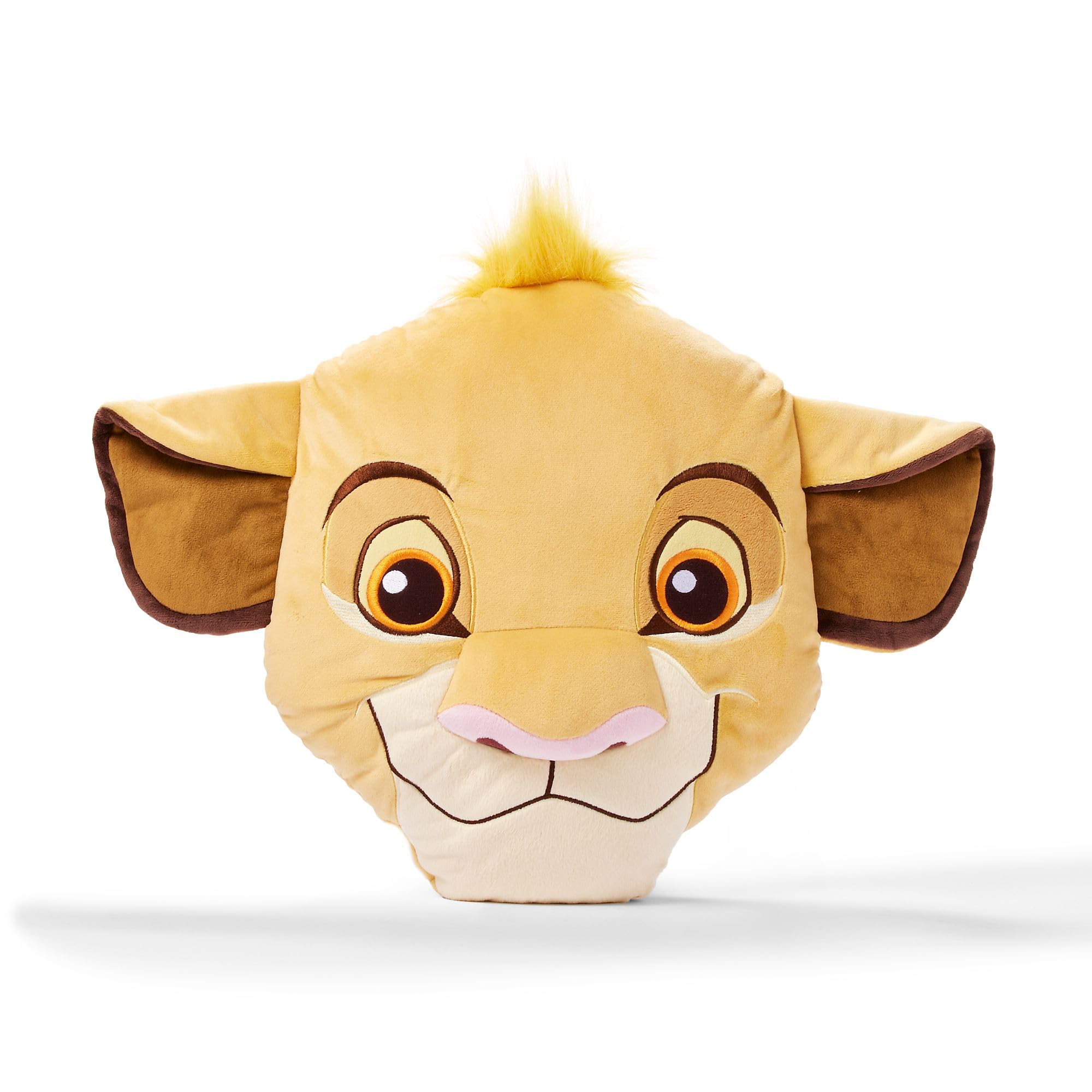 Disney Store Official Simba Character Face Cushion, The Lion King, 51cm/20”, Comfy Cuddly Fun Pillow Features Little Lion Face with Floppy Ears and Fluffy Tufts