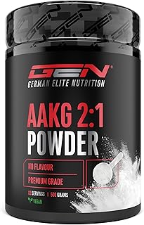 AAKG - 500 g - L-Arginina Alfa-Chetoglutarato (2:1) - Solubilità ottimale - Vegano - Polvere pura senza additivi - Aminoacido di arginina premium - German Elite Nutrition