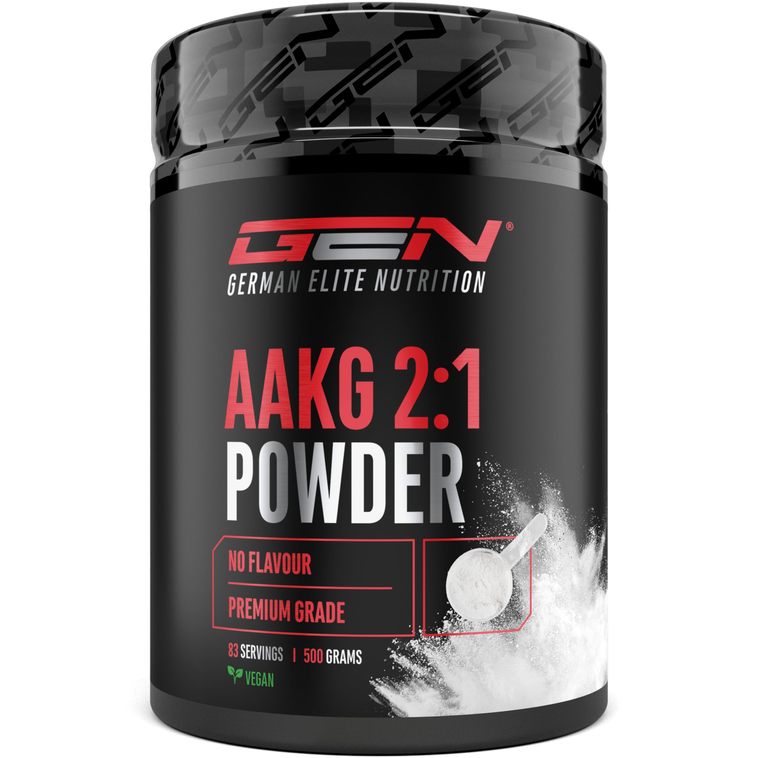 AAKG - 500 g - L-Arginine Alpha-Cétoglutarate (2:1) - Solubilité Optimale - Végan - Poudre Pure sans Additifs - Acide Aminé d’Arginine Premium - German Elite Nutrition