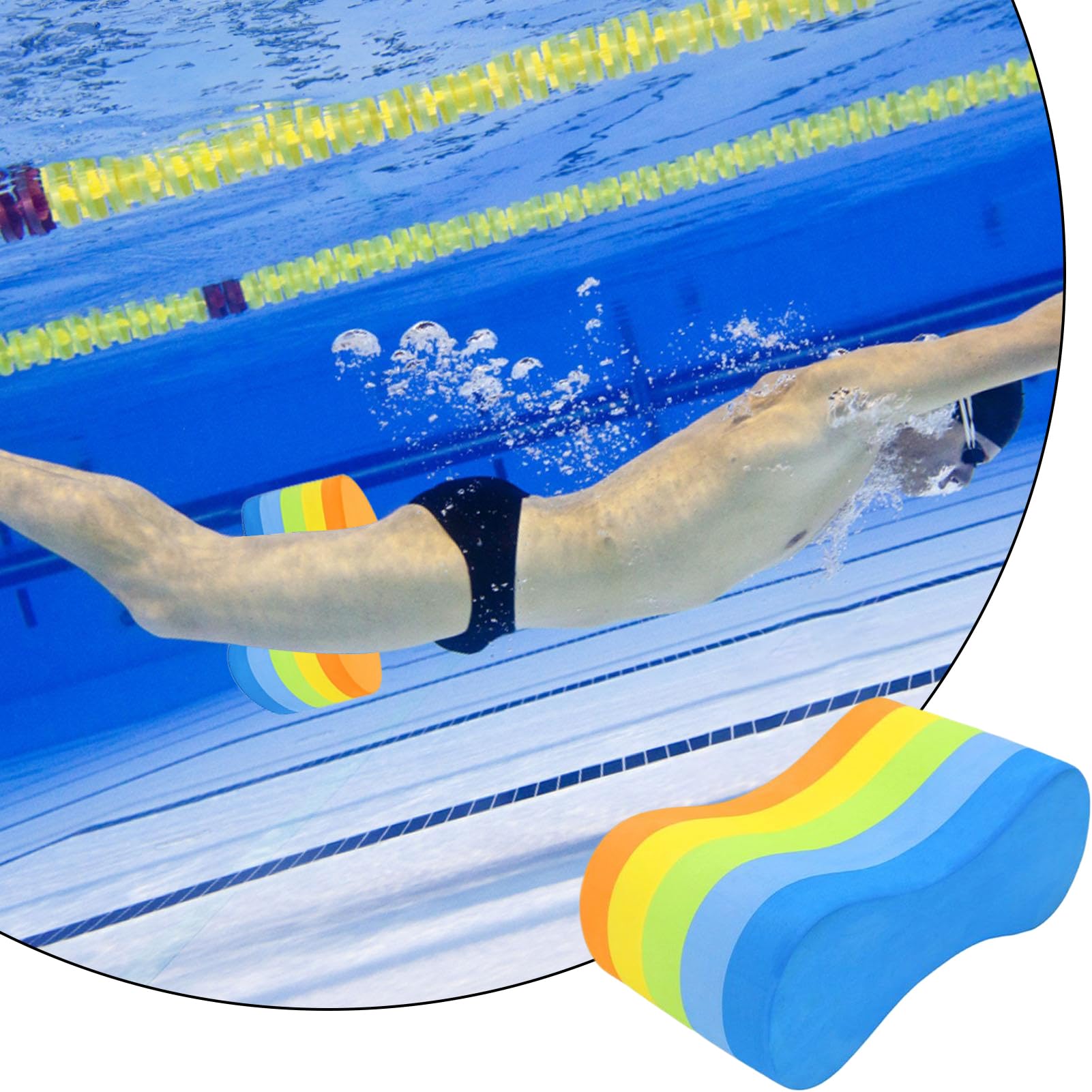 Pull Buoy Leg Float, EVA Swimming for Correcting Swim, Equipment for Stength Training, Float Legs and HIPS Support for Children Kids Adult