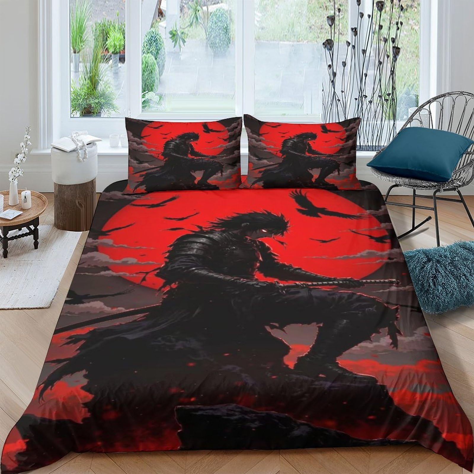 Parure de lit manga 200x200cm pour chambre d'ado fan de culture nippone