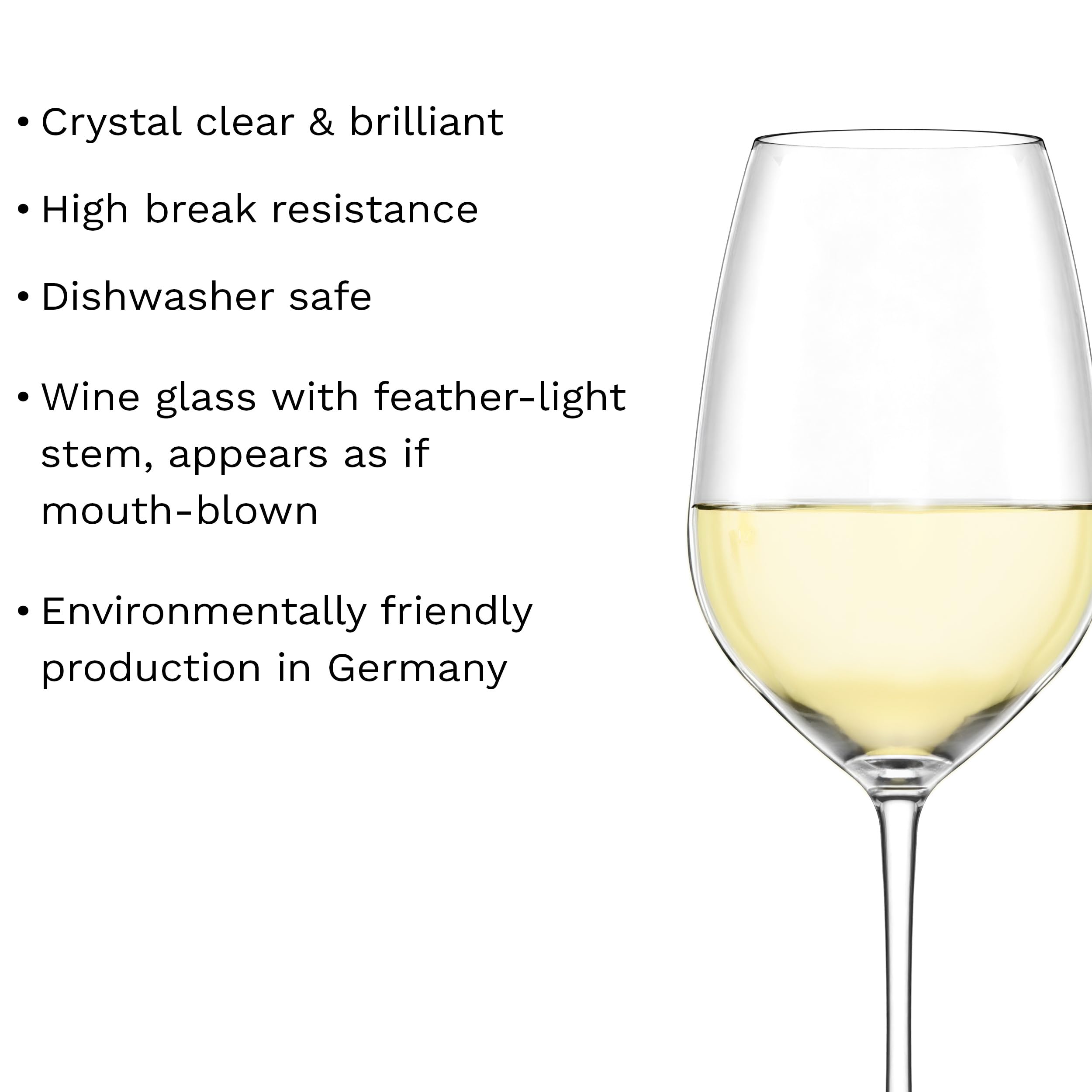 Stölzle Lausitz Stölzle - Juego de 6 copas de vino blanco