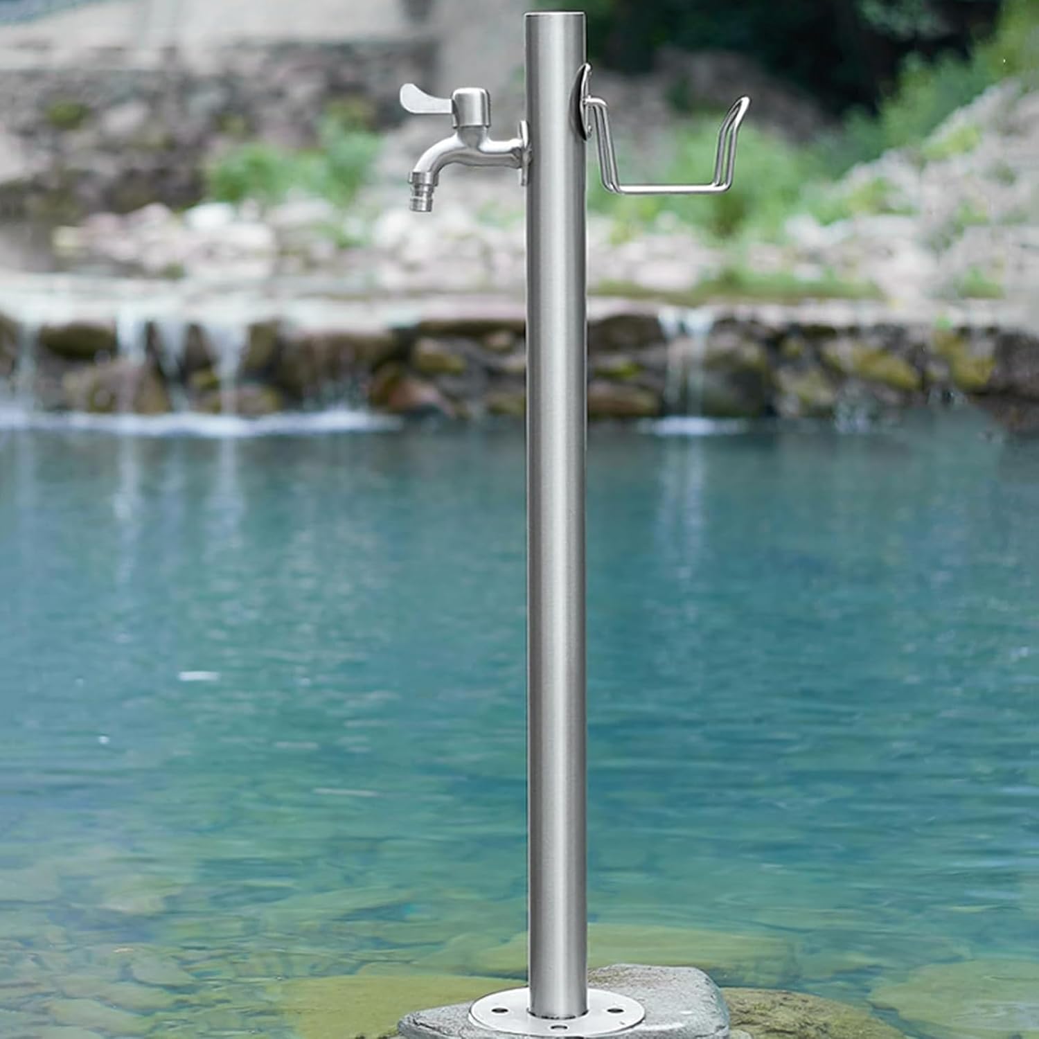 Stainless Steel Freestanding Water Dispenser & Distributor - Frost-Proof Yard Hydrant for Efficient Garden Watering & Washing, Durable Outdoor Solution