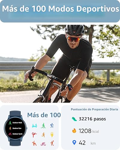 Miniatura 4 de Parsonver Reloj inteligente para hombres y mujeres (respuestahacer llamadas), reloj inteligente para iPhone Android, reloj de fitness HD de 1.32