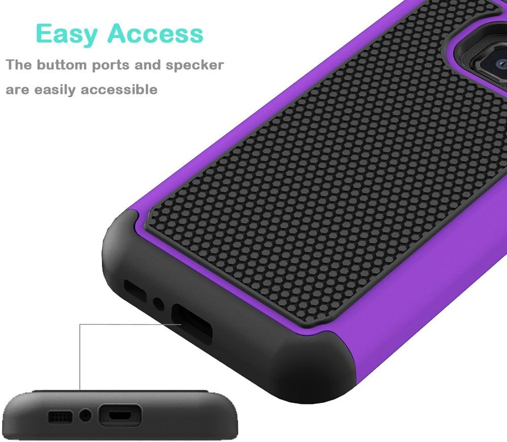 Galaxy S7 Active Case, Jeylly(TM) [Shock Proof] Scratch Absorbing Hybrid Rubber Plastic Impact Defender Rugged Slim Hard Case Cover Shell for Samsung Galaxy S VII Active AT&T SM-G890 G891
