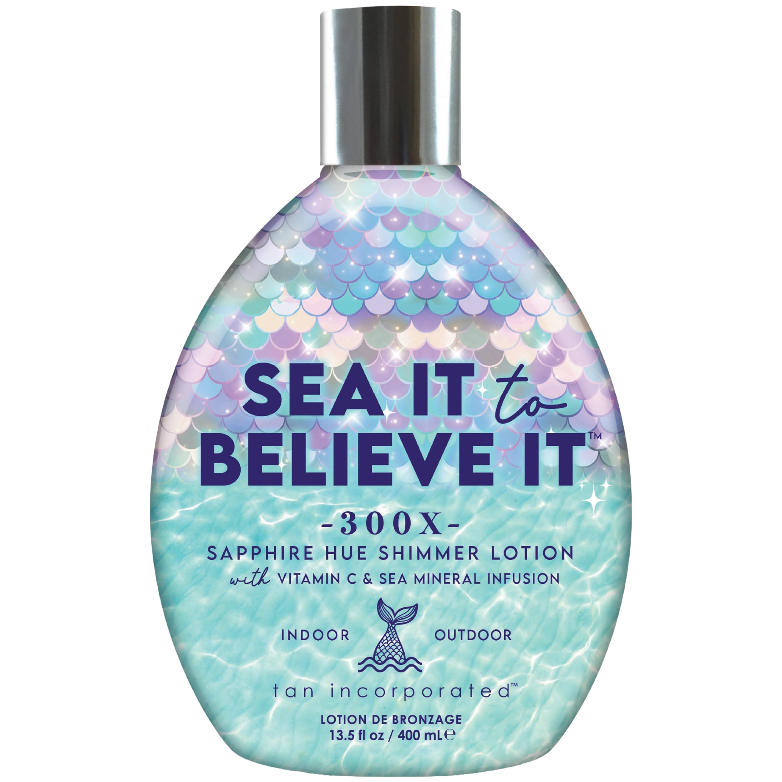 Brown Sugar Sea It to Believe It 300X Anti-Orange Tanning Lotion, 13.5 Fl Oz