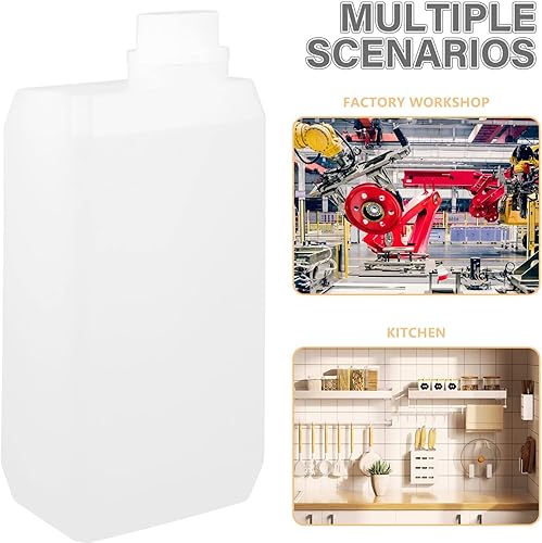 Miniatura 4 de iplusmile 33.8 fl oz de grado alimenticio embotellado Hdpe aceite jarra botella almacenamiento para botella reutilizable tapa