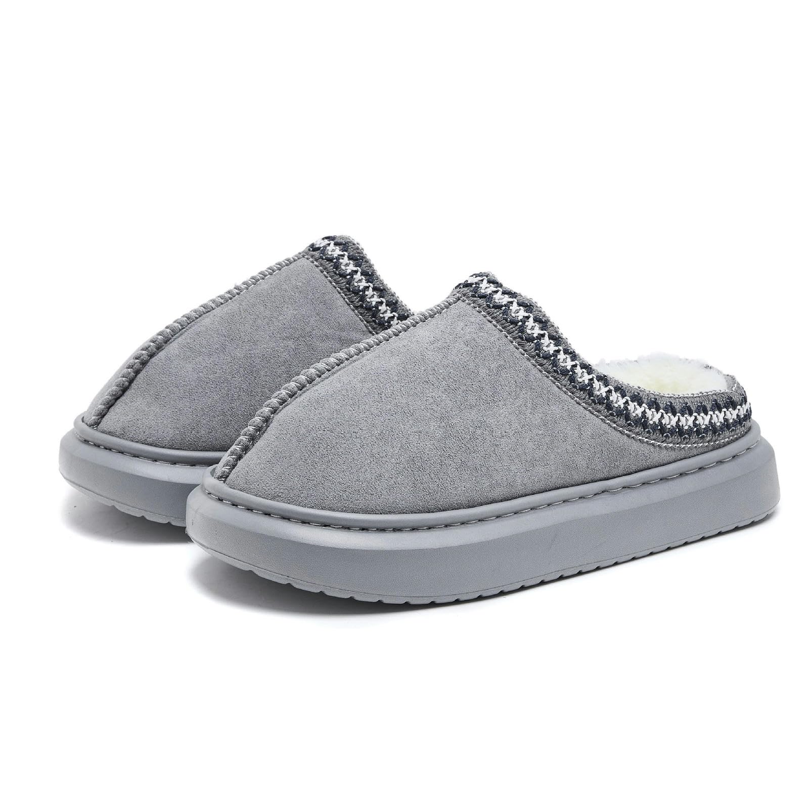 Pantofole Autunno E Inverno Baotou Etnic in Stile Plifori di Cotone per Uomini E Donne Coppia Calsa con Pantofole di Cotone con Saldatura Spessa-Marrone Scuro-40-41