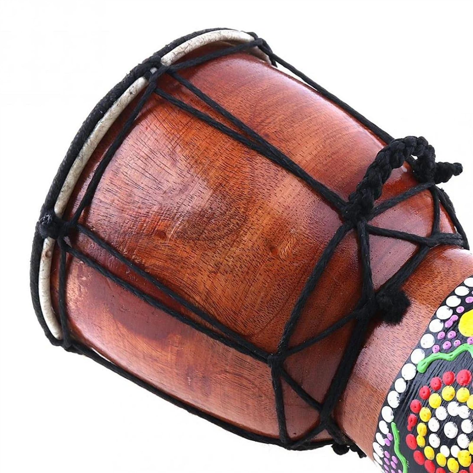 Profesjonalny Djembe 6-calowy Afrykański Bęben Djembe, Ręcznie Rzeźbiony, Z Litego Drewna I Skóry Koziej, Tradycyjny Instrument Afrykański