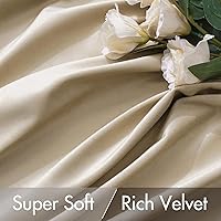 Vista 172 de MIULEE Cortinas de terciopelo de 63 pulgadas de largo, 2 paneles de cortinas opacas de lujo para dormitorio, sala de estar, cortinas de ventana