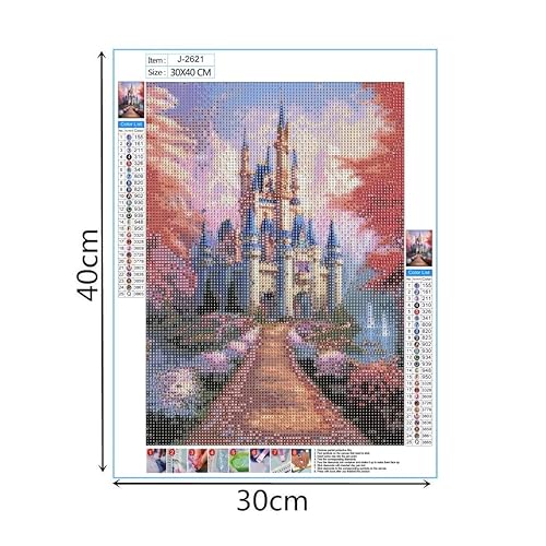 Miniatura 2 de Kit de pintura de arte de diamante 5D para bricolaje, diseño de punto de cruz de dibujos animados, pintura de diamante, lienzo con diamantes de