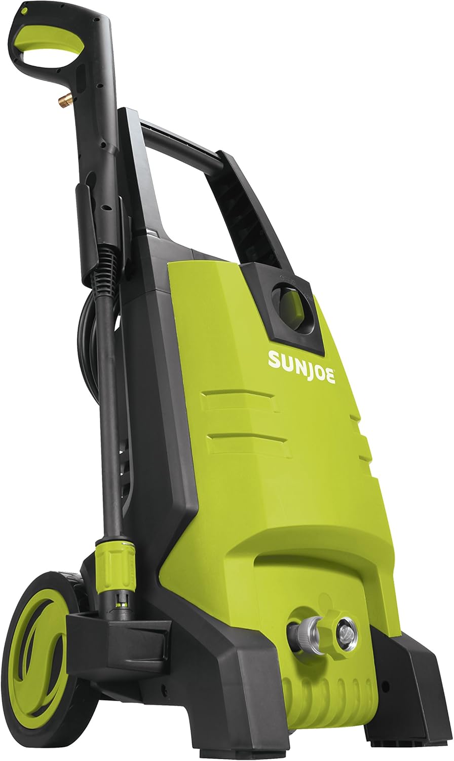 Sun Joe SPX2500 Electric Pressure Washer, side view дөңгөлөктөр менен