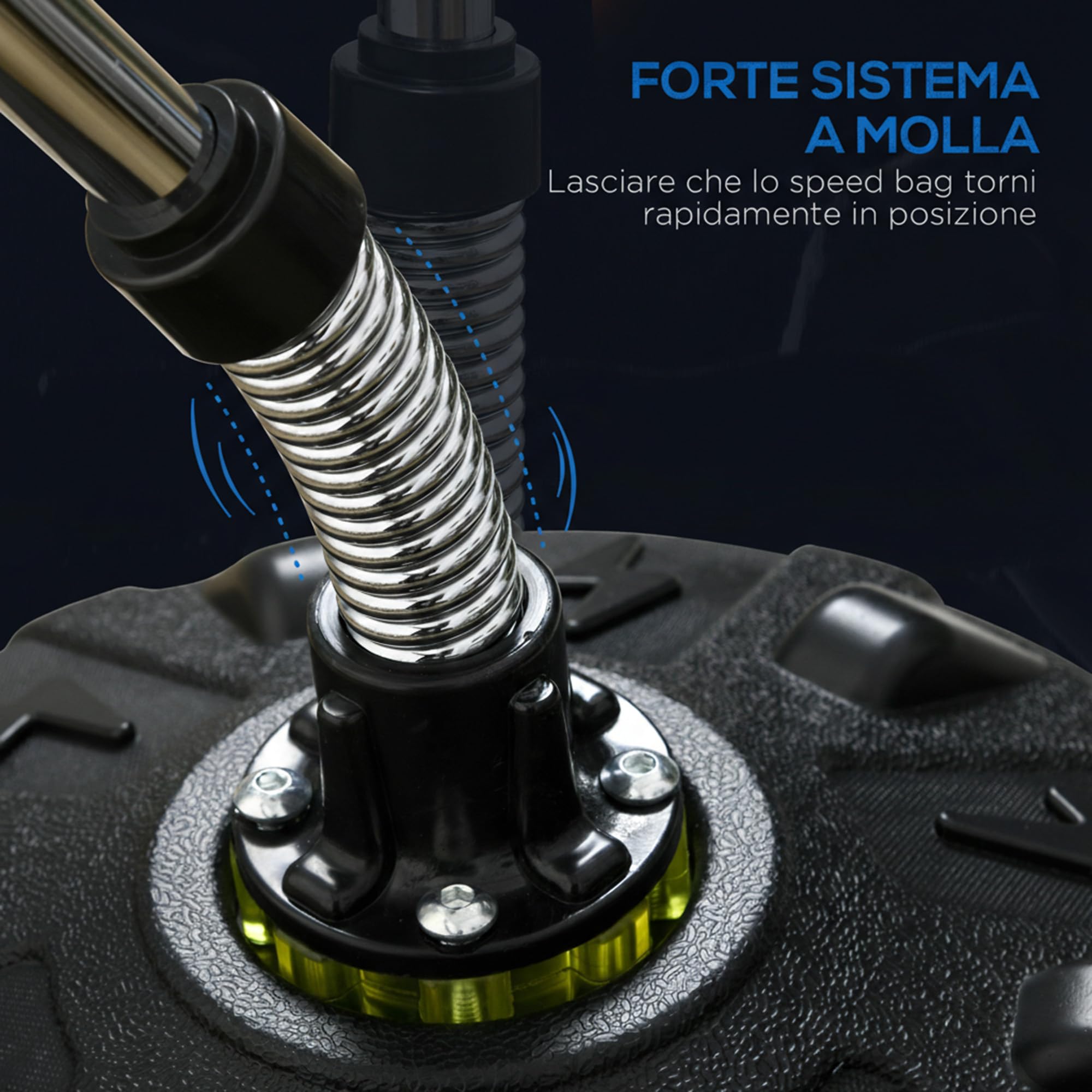 SPORTNOW Punching Ball da Terra per Adulti, Pungiball da Terra con Base Riempibile e Ventose, Altezza Regolabile, Speed Bag per Home Gym Casa e Palestra