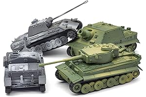 Kvvdi 4 Sets Exquisite Model Tank Kits to Build for Adults