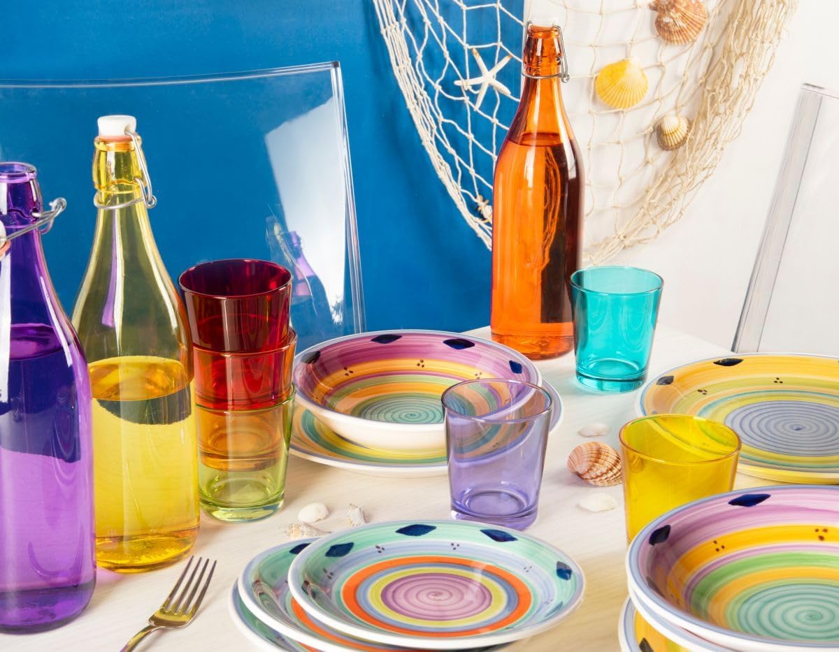 Excelsa Molecuisine Glass Set of 6 30 cl Red