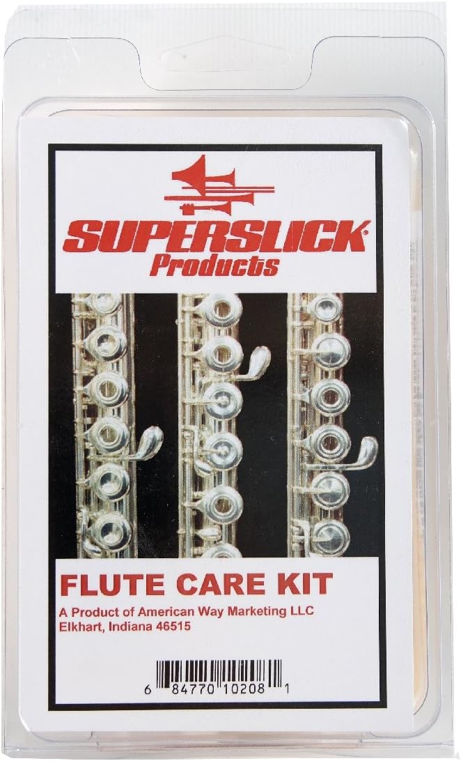 SUPERSLICK FLUTE CARE KIT SILVER POLISH CLOTH, WEIGHTED
