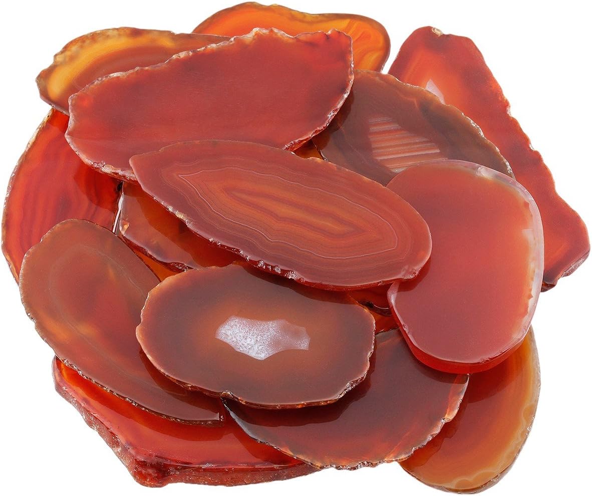 rockcloud 10 PCS Agate Light Table Slices Healing Crystals Geode Stones image 5