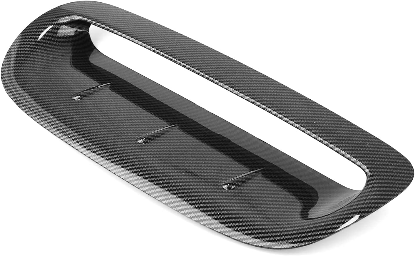 Front Hood Scoop Vent Trim for MINI Cooper S R50 R53 2002-2006 Carbon Fiber Look Gloss Black