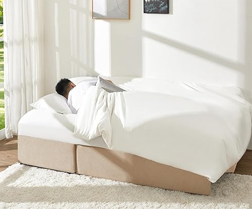 Miniatura 5 de VanAcc Sofá cama, sofá cama con diván de almacenamiento, sofá extraíble 2 en 1 para oficina en casa, sala de estar, cómodo sofá cama, sofá cama de