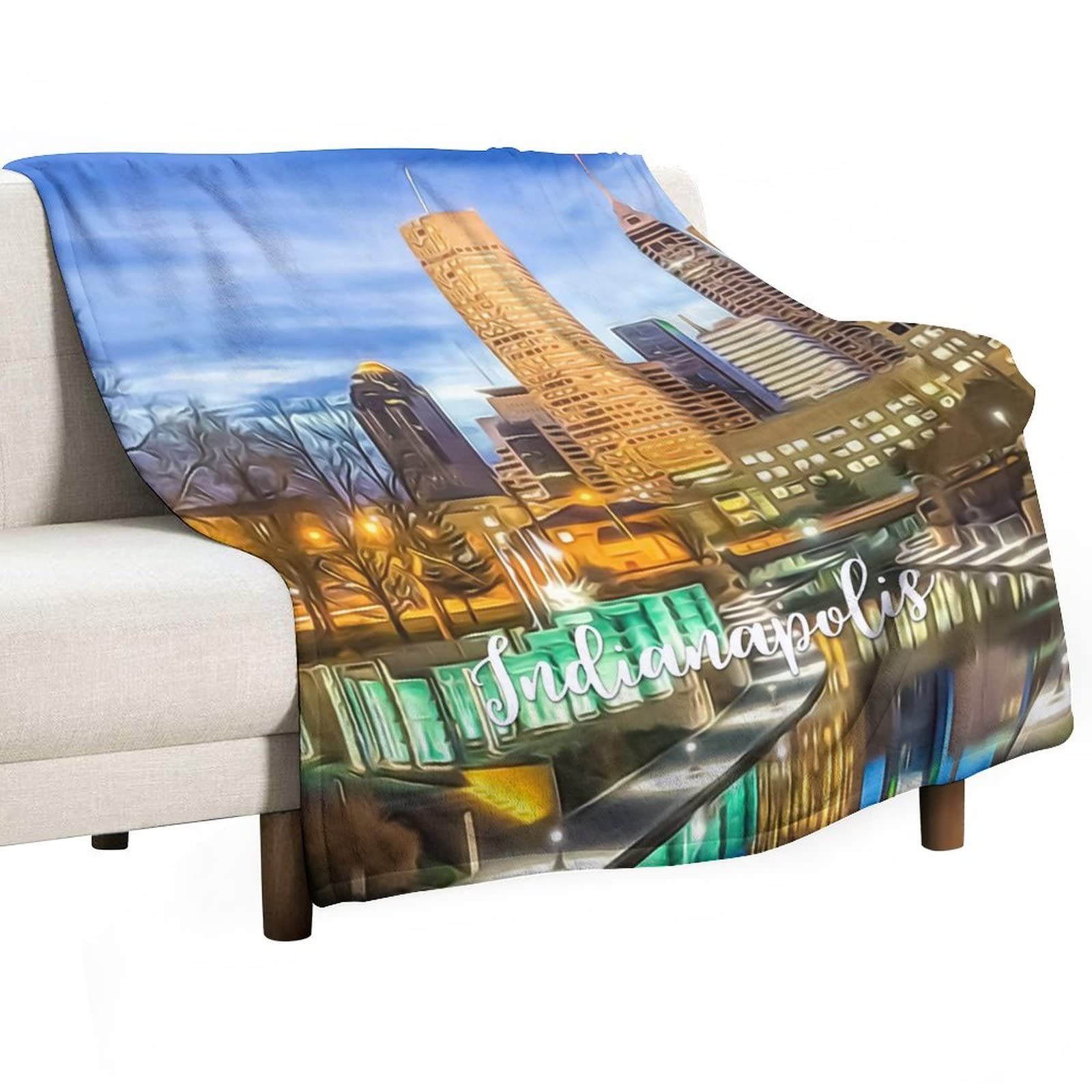 Couverture polaire flanelle Indianapolis pour ne plus avoir froid au lit