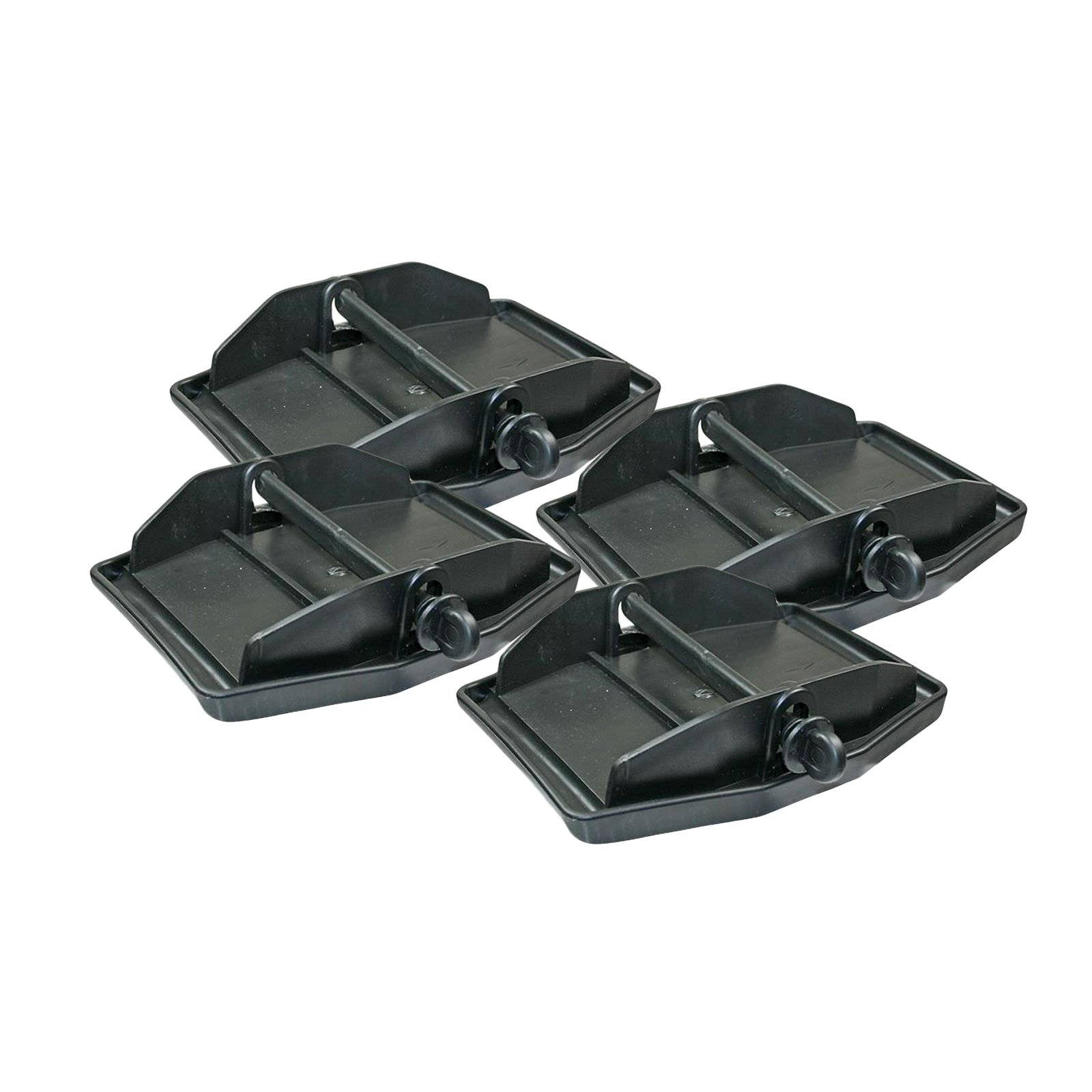 Kit Piastre Di Sostegno Per Roulotte - 4 Pezzi Con Manovella E Livella A Croce - Foto 10