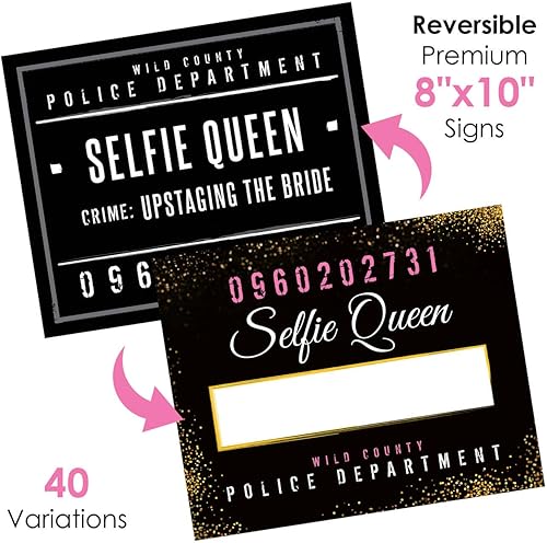 Miniatura 2 de Letreros para despedida de soltera  Noche de niñas, cumpleaños, boda y despedida de soltera - 21 carteles reversibles para cabina de fotos  42