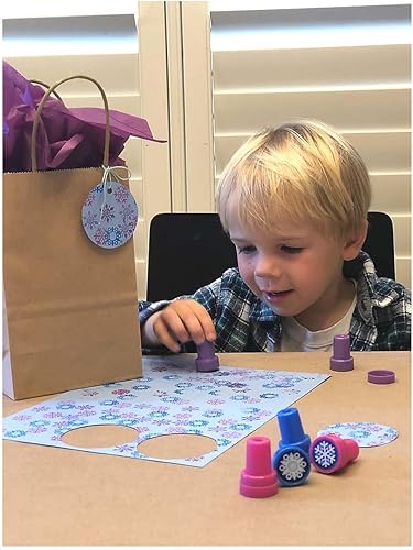 Miniatura 3 de Fun Express - Sellos Copo de Nieve (2dz) para Invierno - Papelería - Sellos - Sellos - Autoentintado - Invierno - 24 Piezas