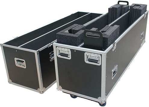 ANTAKIPRO AP-2LED70W Fly Drive Case For Two 70-inch LED Plasma Displays with Caster Board CASE FOR 2 LED TVS