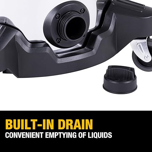 Miniatura 7 de DEWALT DXV08S Aspiradora húmeda/seca de 8 galones, aspiradora de taller HP de 4 picos, tanque de acero inoxidable, color plateado