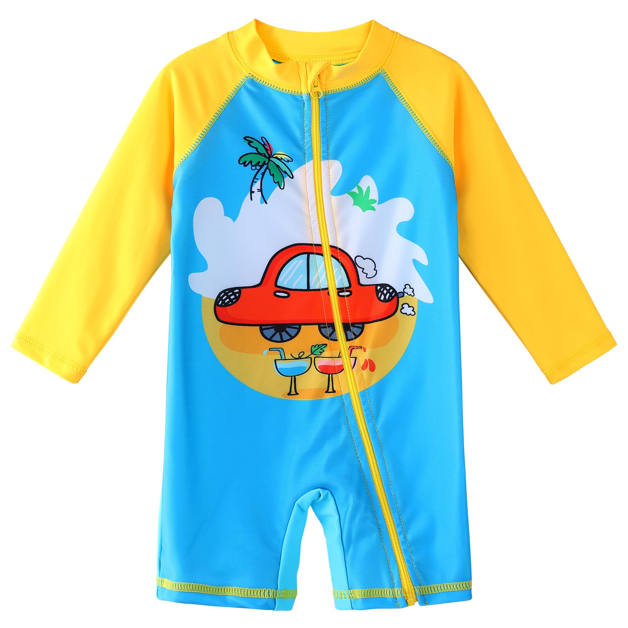 XFGIRLS Baby Boys Swimsuit Toddler Sunsuit UPF 50+ Sun Protection One Piece Beach