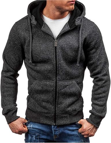 Amazon.com: Adam Woolf Sudaderas Hombre Hip Hop Hombre Hombre Hombre Marca  Solid Zipper Hoodie Sudadera : Ropa, Zapatos y Joyería