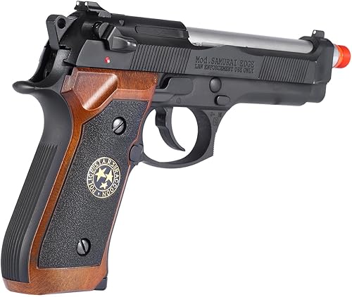 Miniatura 2 de Evike Airsoft - WE-Tech Samurai Edge Haz ATV2 M9 Airsoft Gas Blowback Semi-AutoFull Auto Airsoft Pistola (Color Negro) - (PID 54078)