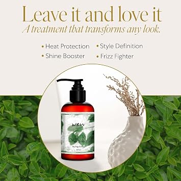 WEN by Chaz Dean Styling Creme - Styling Cream, Hair Straightener Cream for Frizzy Hair, Anti Frizz Hair Product for Styling Wavy, Curly, Straight Hair, for Men & Women - Tea Tree, 6 Fl Oz (Pack of 1)