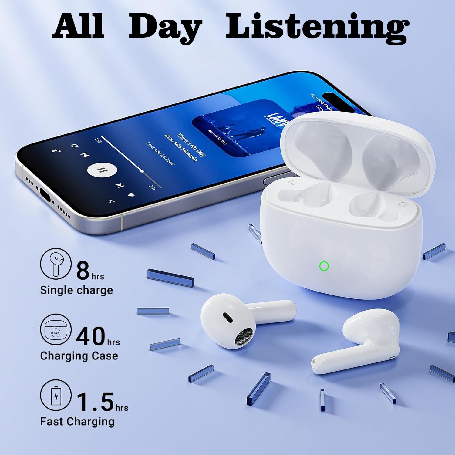 Cuffie Bluetooth Sport, Auricolari Bluetooth 5.3, 48 Ore Cancellazione